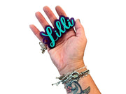 Personalized keychain, custom backpack tag - Coastal Chaos LLC