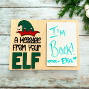 Personalized Elf Report & Message Boards – Wooden Dry Erase Christmas Keepsakes - Coastal Chaos LLC