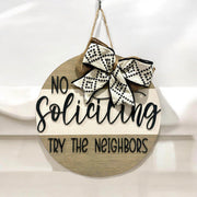 No soliciting welcome sign - Coastal Chaos LLC