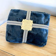 Personalized Blanket Gift Set with Custom Wooden Tag - Coastal Chaos LLC