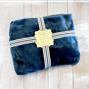 Personalized Blanket Gift Set with Custom Wooden Tag - Coastal Chaos LLC