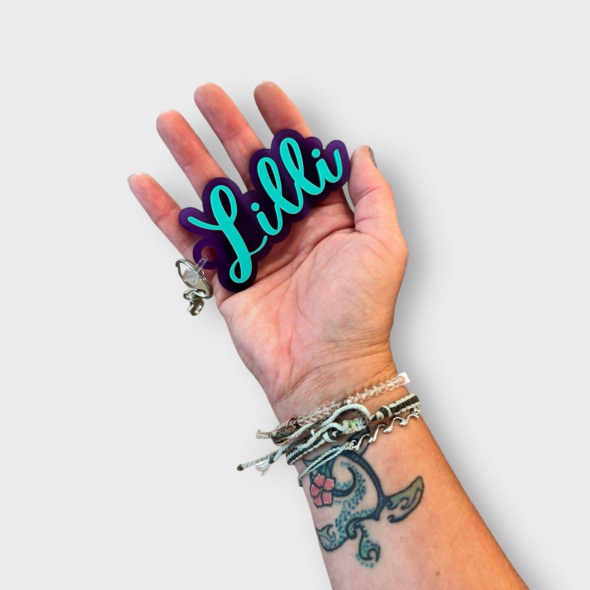 Personalized keychain, custom backpack tag - Coastal Chaos LLC