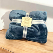 Personalized Blanket Gift Set with Custom Wooden Tag - Coastal Chaos LLC