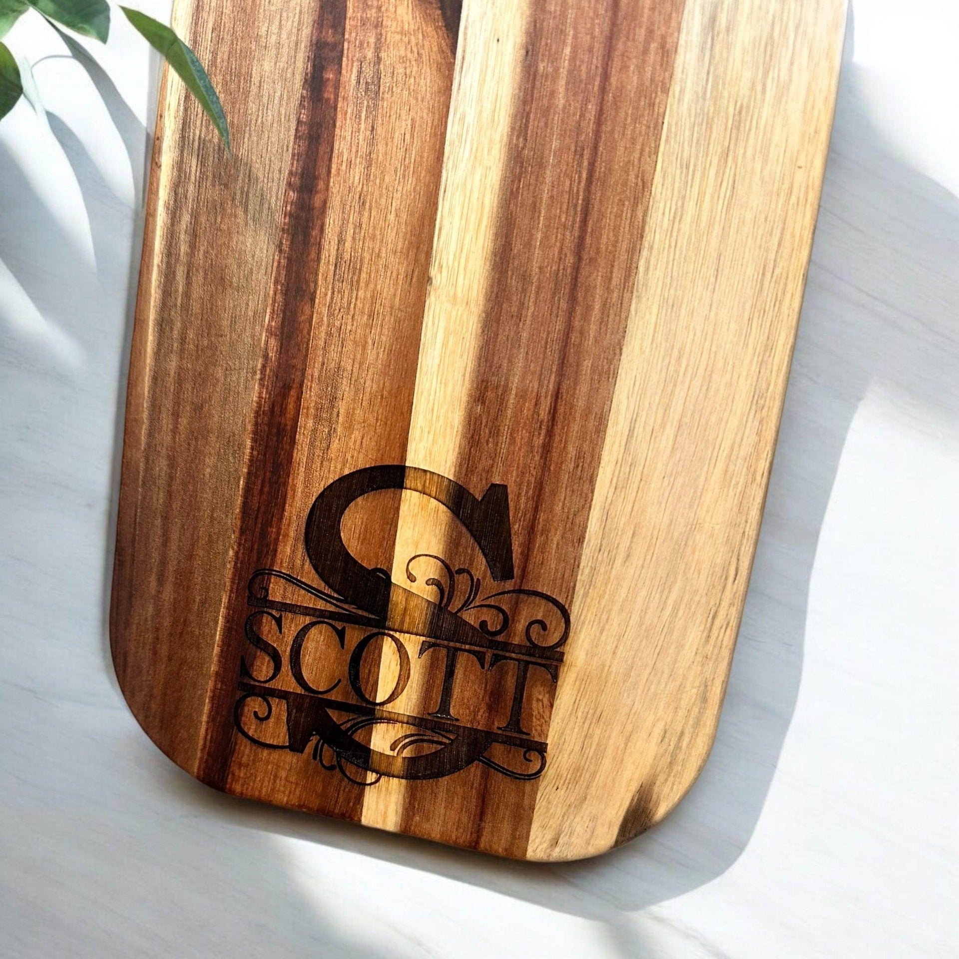 Personalized cutting board, cutting board gift, wedding and anniversary gift - Coastal Chaos LLC
