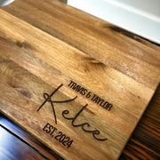 Personalized cutting board, cutting board gift, wedding and anniversary gift - Coastal Chaos LLC