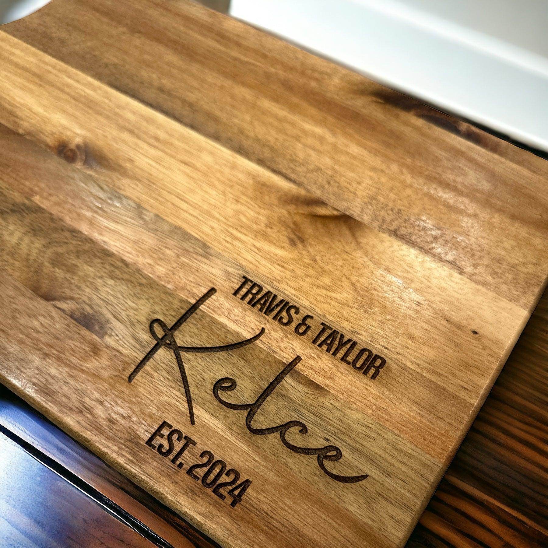 Personalized cutting board, cutting board gift, wedding and anniversary gift - Coastal Chaos LLC
