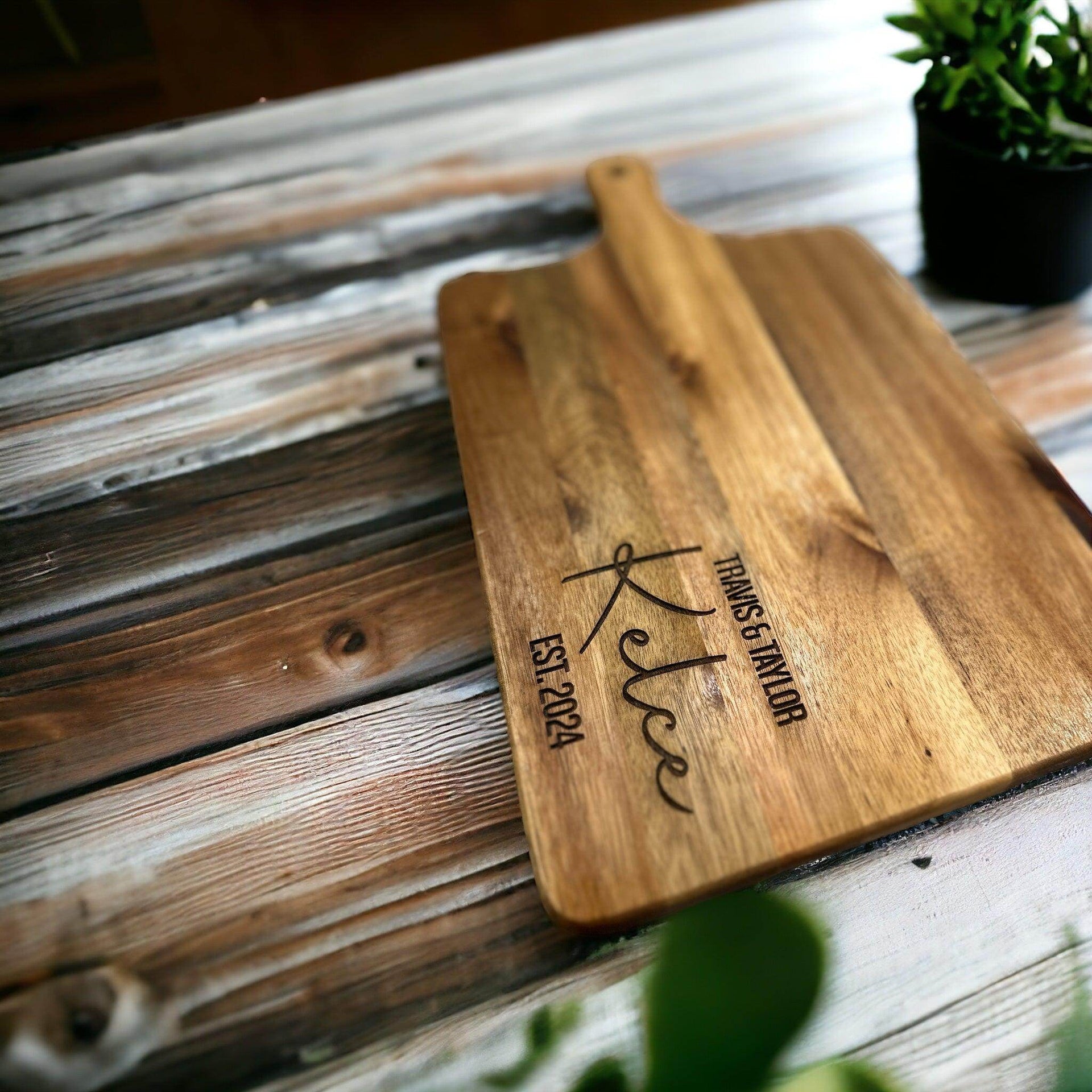 Personalized cutting board, cutting board gift, wedding and anniversary gift - Coastal Chaos LLC