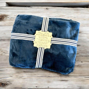 Personalized Blanket Gift Set with Custom Wooden Tag - Coastal Chaos LLC