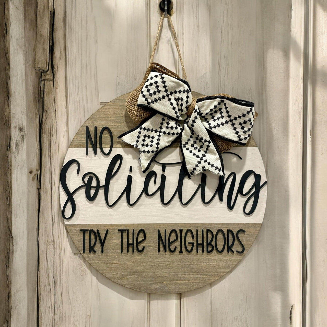 No soliciting welcome sign - Coastal Chaos LLC