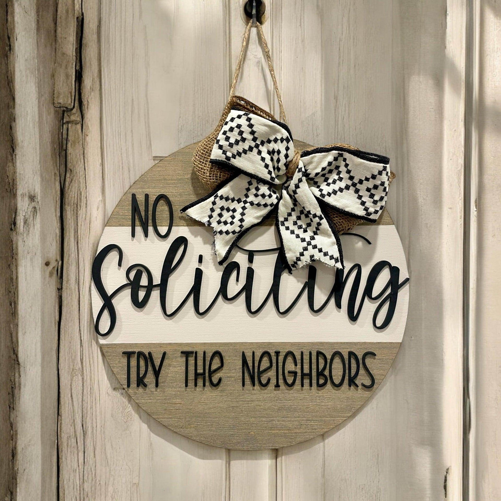 No soliciting welcome sign - Coastal Chaos LLC
