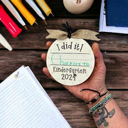 Graduation ornament, grad car charm, memory keepsake, decor, graduation gift, kindergarten graduation - Coastal Chaos LLC