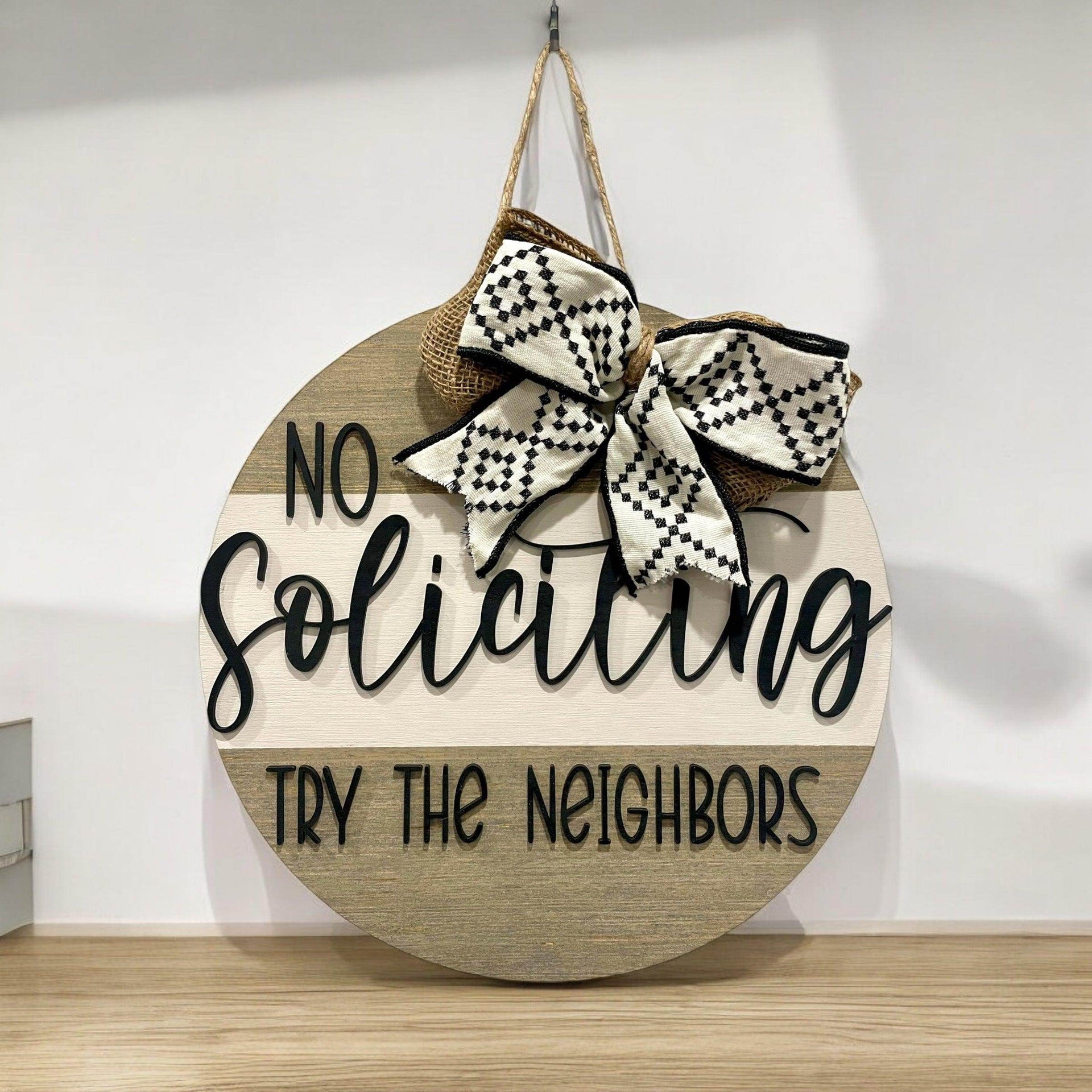 No soliciting welcome sign - Coastal Chaos LLC