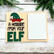 Personalized Elf Report & Message Boards – Wooden Dry Erase Christmas Keepsakes - Coastal Chaos LLC