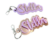 Personalized keychain, custom backpack tag - Coastal Chaos LLC