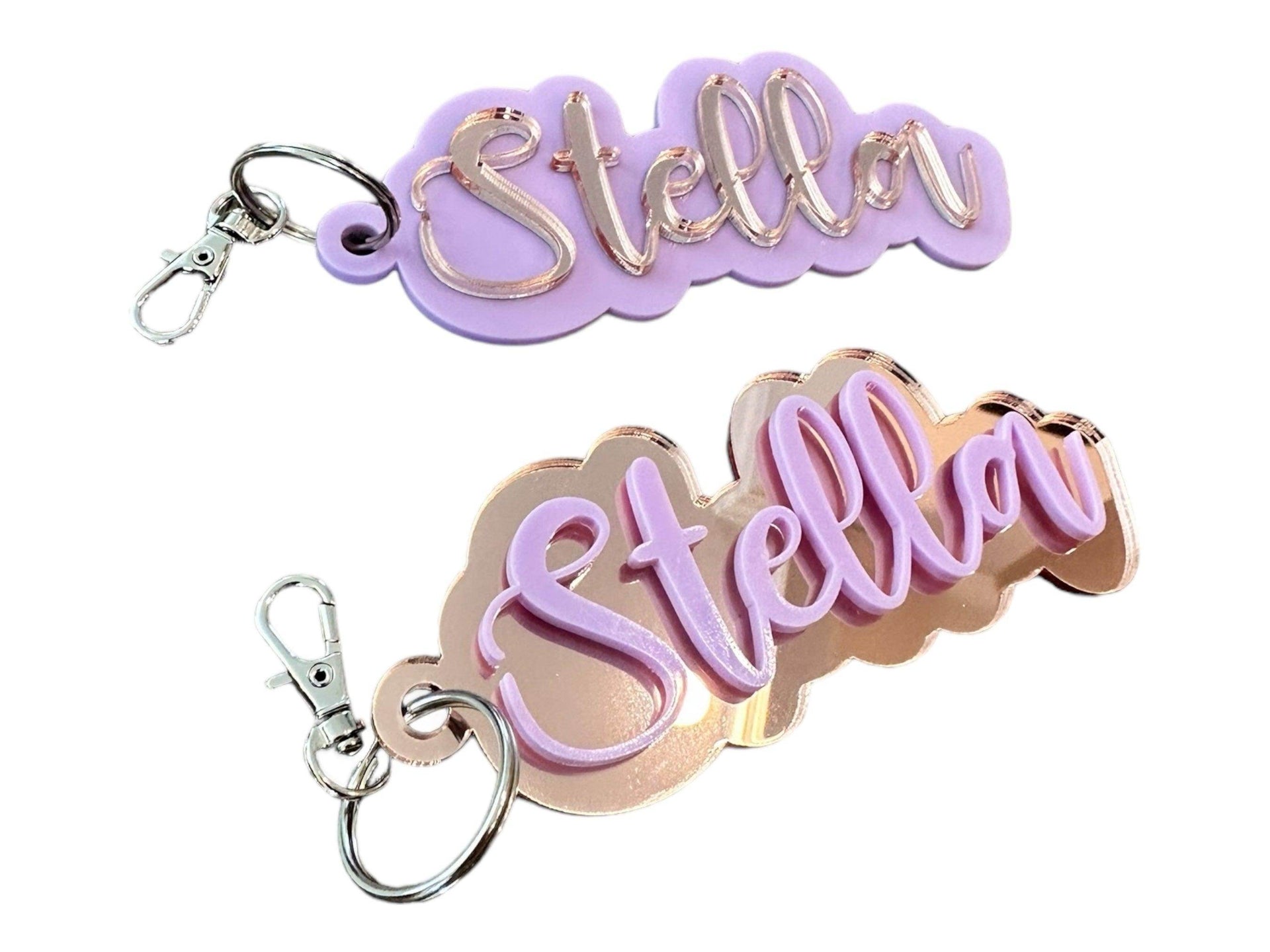 Personalized keychain, custom backpack tag - Coastal Chaos LLC