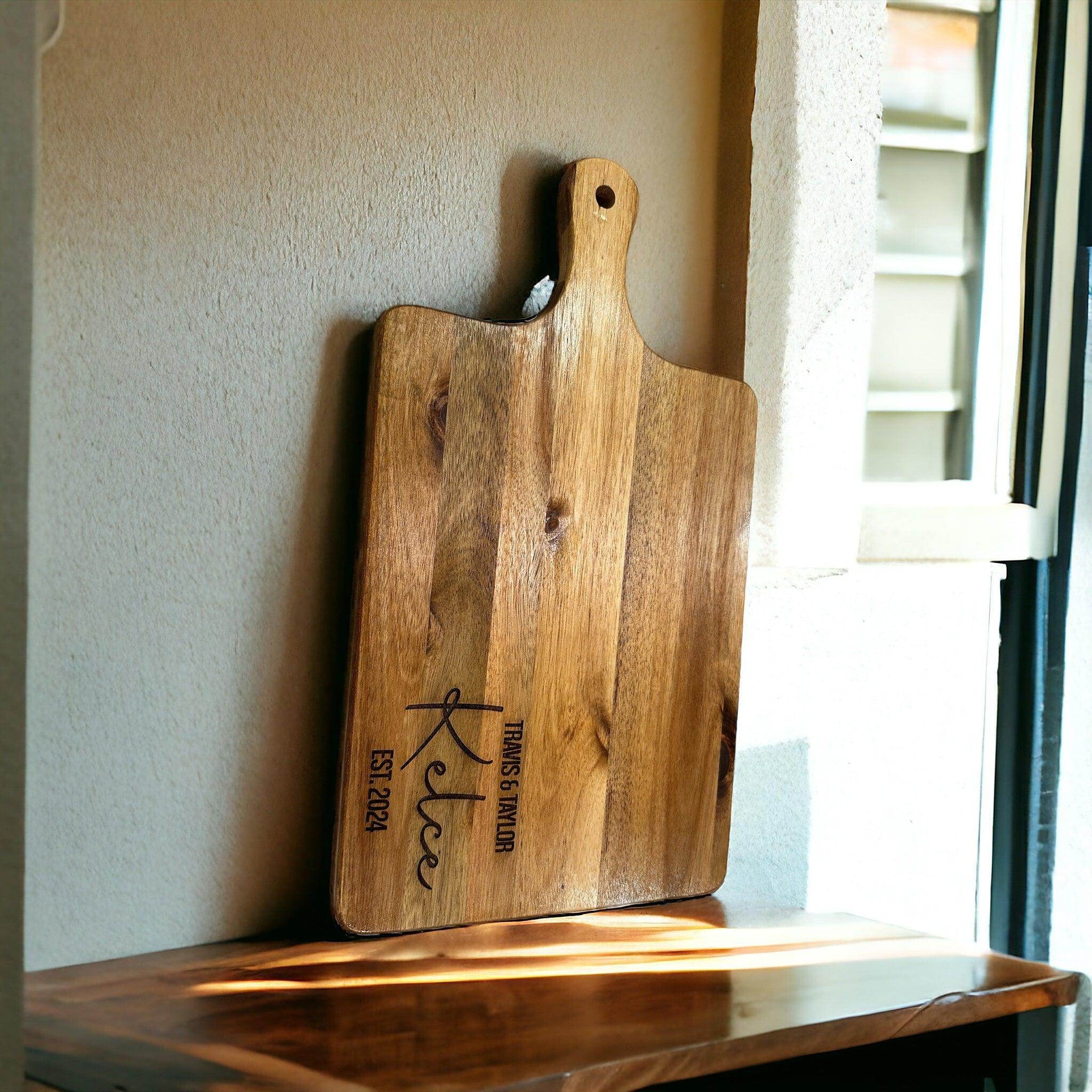 Personalized cutting board, cutting board gift, wedding and anniversary gift - Coastal Chaos LLC