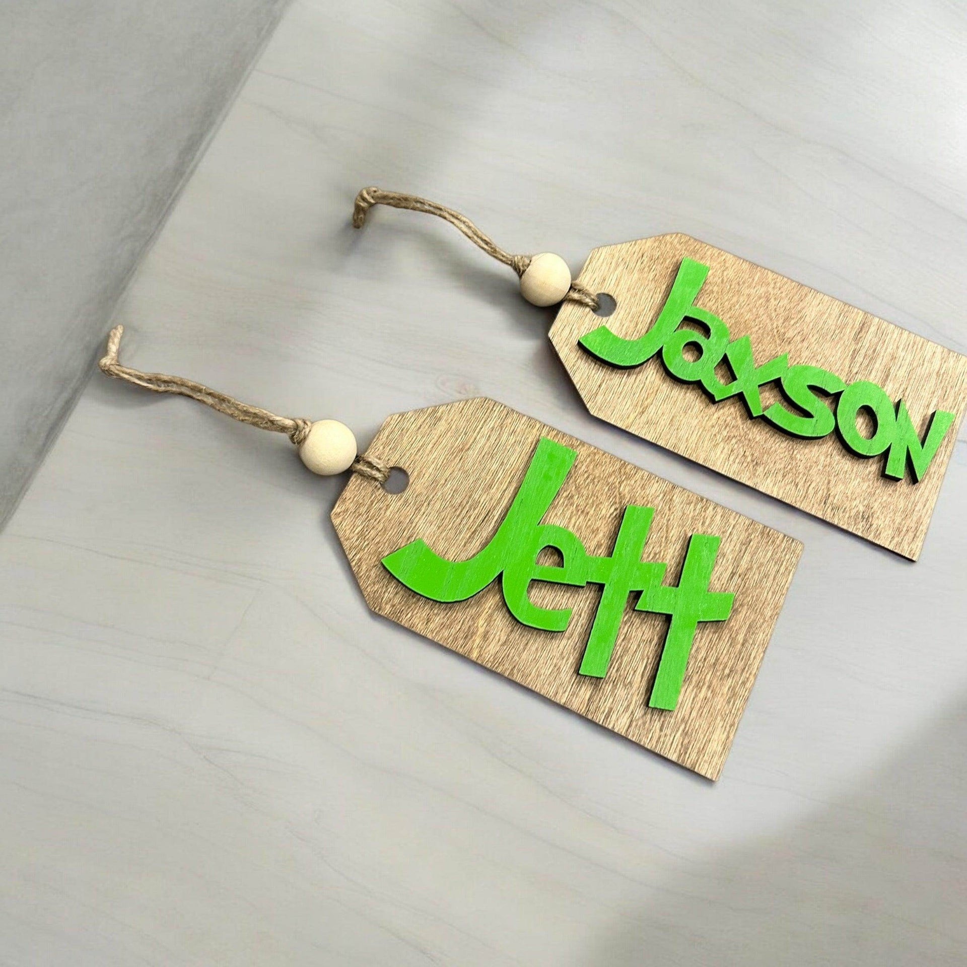 Christmas stocking tags, tags for Christmas gifts, tags for Christmas stockings - Coastal Chaos LLC